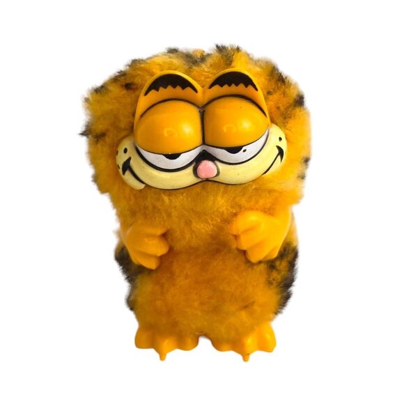 KATS MEOW Garfield FUZZY HOPPER Windup‎ Toy 1981 Vtg Works! 2 3/4" - Picture 1 of 5